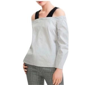 Maje stripped cold shoulder top, size 1
